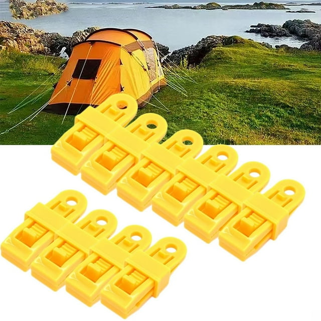 Boreal Craft X Pinces à Bâche 50 mm Pleteffect, Pinces à Filet, Pinces Robustes, Pinces Réglables pour Auvent, Pinces pour Bâche et Toile d'Ombrage pour Camping en Plein Air (10 Pcs Mix)