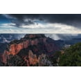 thumbnail image 2 of Ning, Aidong 24x17 Gold Ornate Wood Framed with Double Matting Museum Art Print Titled - Scattered Showers At Grand Canyon, 2 of 4