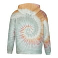 thumbnail image 4 of Tuphregyow Comfy Loose Men's Hoodie - Stylish Tie-Dye Print Pullover Hooded Sweatshirt with Long Sleeve and Pockets Gray XXL, 4 of 4
