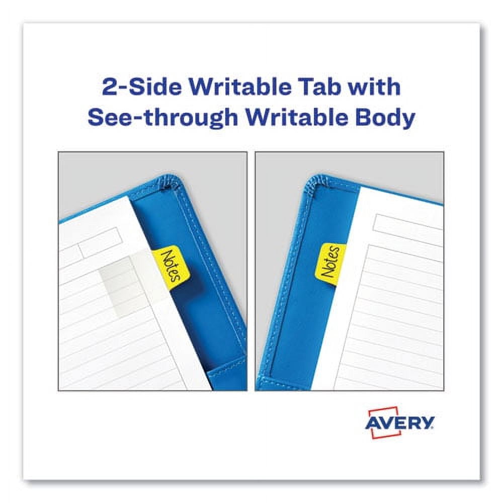 Ultra Tabs Repositionable Mini Tabs, 1/5-Cut Tabs, Assorted Neon, 1" Wide, 80/pack | Bundle of 2 Packs