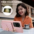 thumbnail image 4 of Phone Case for Samsung Galaxy S20 Ultra 5G Wallet Cover with Screen Protector and Ring Stand Credit Card Holder Slot Crossbody Strap Cell S20ultra 20S S 20 A20 S2O 20ultra G5 Women Girls Men Rose gold, 4 of 13