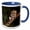 Blue/White, variant on 3drose, Kinkajou, Mindo, Andes, Ecuador - Sa07 Pox1981 - Pete Oxford, 11oz Mug
