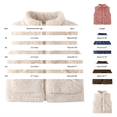 thumbnail image 3 of Generic Kids Plush Vests Outerwear,Sleeveless,Stand Collar,Lightweight,Fall Winter,Fashion,Casual,Soft,Running,Waistcoat,With Pockets, 3 of 7