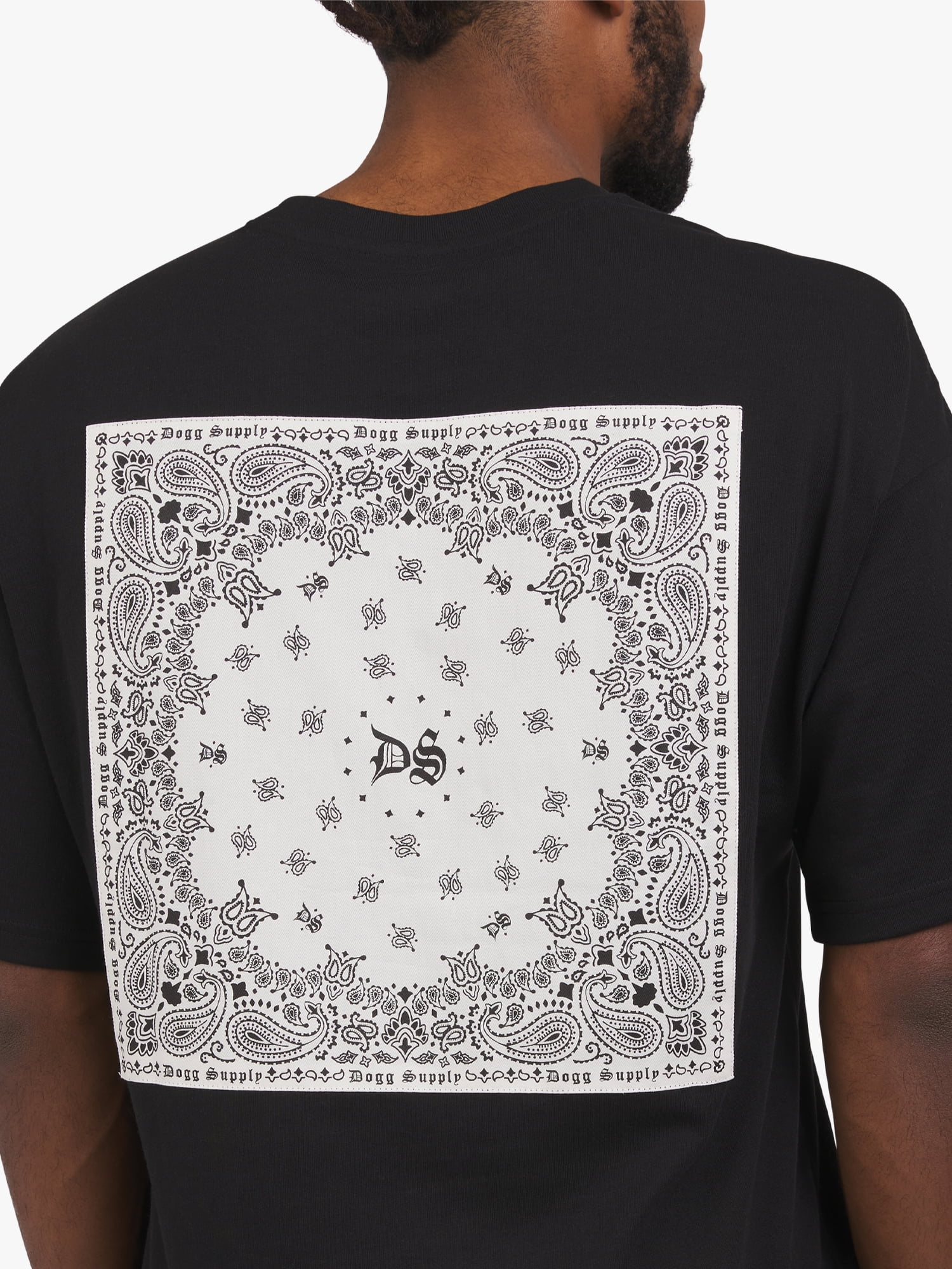 Dogg Supply by Snoop Dogg All Gender Bandana Print Graphic Tee Shirt, Men's Sizes XS-5XL