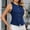 Dark Blue, variant on Drovellove Women's Sleeveless Denim Jacket | Casual Fashion Button Up Vest Top for Everyday Style