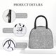 thumbnail image 4 of Balery GlitterSilver Bolsa de Almuerzo para Mujeres, Caja de Almuerzo, Bolsa de Almuerzo Pequeña Impermeable, Tote de Almuerzo Reutilizable con Gran Capacidad, 4 of 6