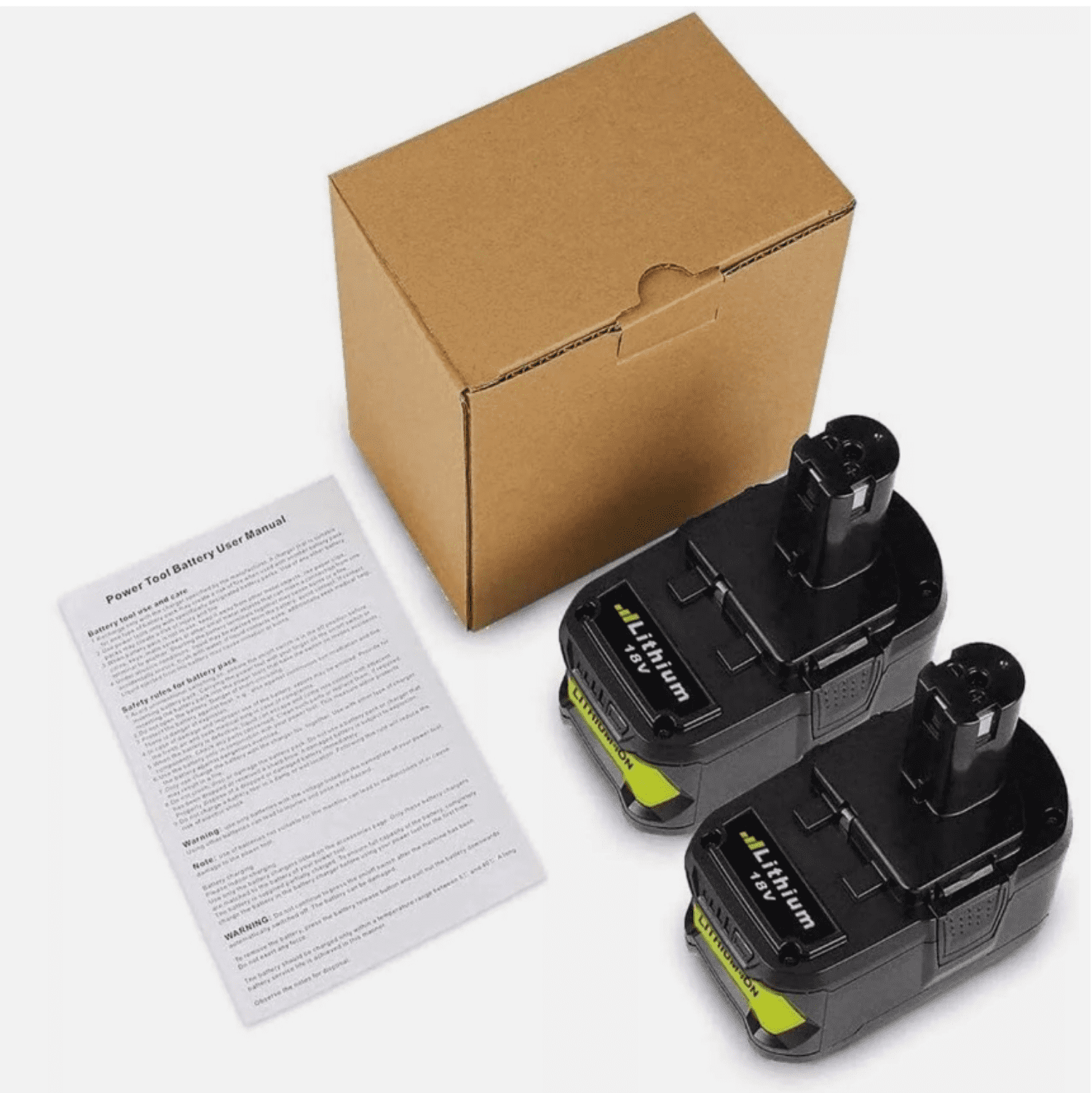 2 Packs Upgraded 9.0Ah P108 18Volt Replacement for Ryobi 18V Battery Lithium Ion P108 P102 P103 P104 P105 P107 P122 Cordless Tool Battery with LED Indicator