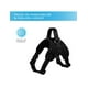 thumbnail image 3 of Pechera Mascretta Arnés de nylon para perro con bandas reflectivas negro Grande Mascretta ARNREFNEGG, 3 of 4