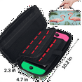 thumbnail image 3 of Herdesigns Pink Carry Case Compatible with Nintendo Switch 2017 & Oled 2021, with 20 Game Card Slots, Tropical Flamingo Portable Travel Carrying Case Pouch for Accessories & Games, 3 of 8
