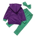 thumbnail image 2 of StylesILove Cute Toddle Girl Mermaid Styles Hoodie and Pants with Headband 3 pcs Outfit (110/5), 2 of 3