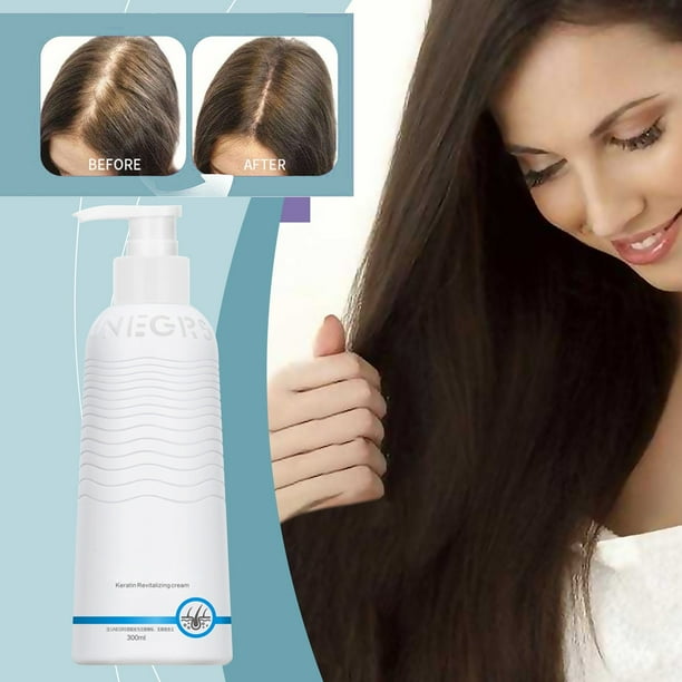 Crema revitalizante de queratina - Crema enriquecida con queratina. Crema revitalizante para el cabello. Despierta la bilis y suaviza el cabello. Lea 300 ml.