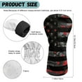 thumbnail image 6 of Yuyamidu Red Camo Golf Club Head Cover American Flag Golf Head Cover Driver Headcover Fairway Wood Headcover Hybrid Club Head Cover, 6 of 7