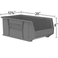 thumbnail image 2 of Akro-Mils 3 Pack AkroBins Plastic Storage Bins, Space-Saving Organizers, Clear, 2 of 5