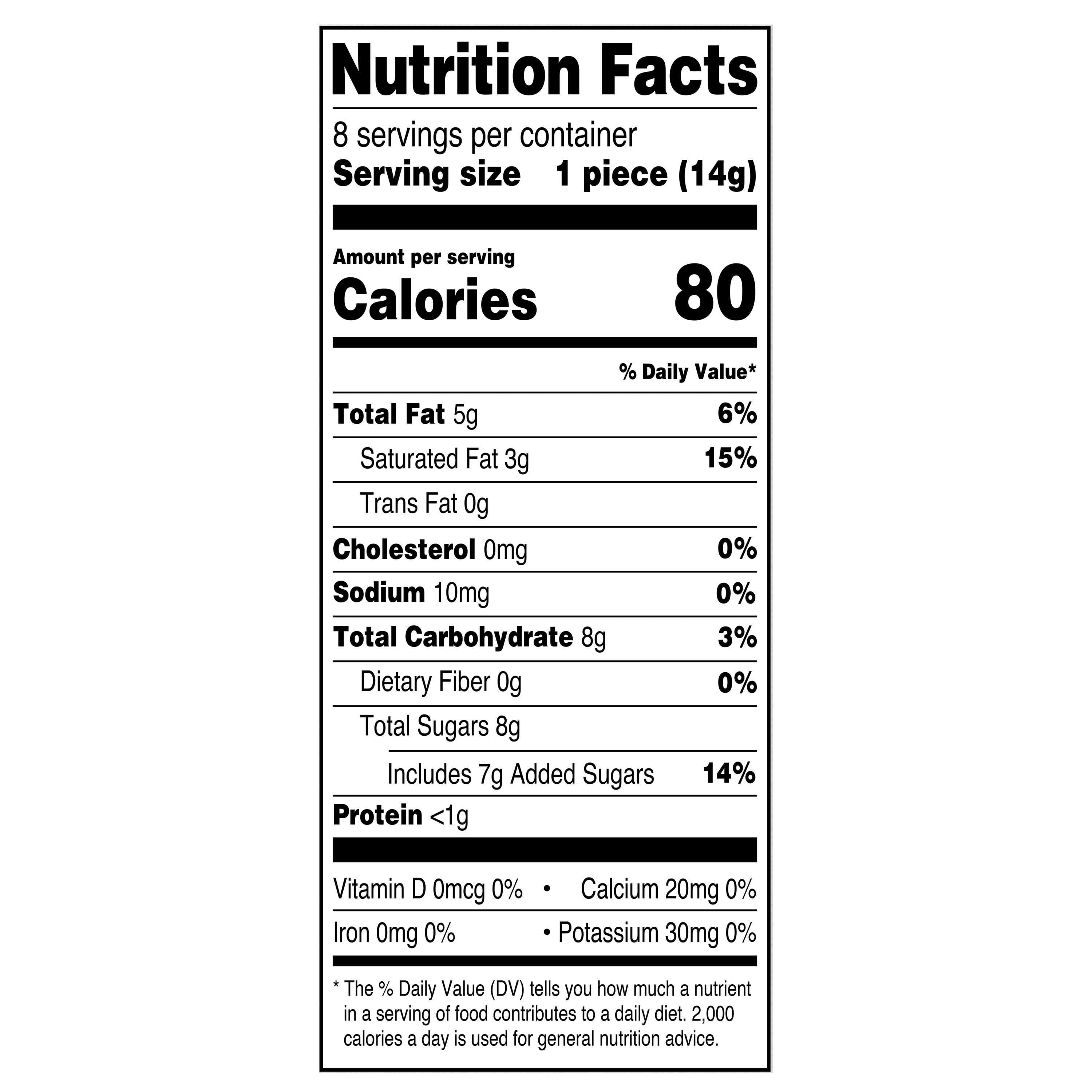 Great Value White Chocolate Baking Bar, 4 oz Box