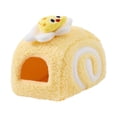 thumbnail image 2 of Cama para cobayas, casa suave para animales pequeños, acogedora y cálida, refugio de forro polar con establo Amarillo, 2 of 9