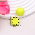 thumbnail image 5 of Ziurtnc 1 Pair Women Stud Earrings Round Shape Candy Color Smooth Lightweight Hollow Prom Daily Commute Ear Studs Lady Jewelry, 5 of 8