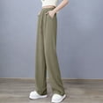 thumbnail image 5 of Bovxnpu Womens Pajama Pants Sleep Lounge Pants High Waist Lightweight Straight Pants Summer Draped Sleepwear, 5 of 8