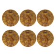 thumbnail image 2 of Balery 6 Pcs Vintage Mapleather Coasters Set, Drink Table Cup Coasters For Living Room Kitchen Coffee Decor, 2 of 9
