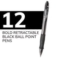thumbnail image 6 of BIC Glide Bold Retractable Ball Pen, Black, 1.6mm Bold Point, 12 Pack, 6 of 9