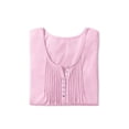 thumbnail image 6 of Woman Within Plus Size 7-Day Three-Quarter Sleeve Pintucked Henley Tunic, 6 of 6
