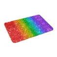 thumbnail image 2 of Bingfone Glitter Rainbow Door Mat 16"X24" Front Entrance Non-Slip Low Profile Washable For Entryway, 2 of 8