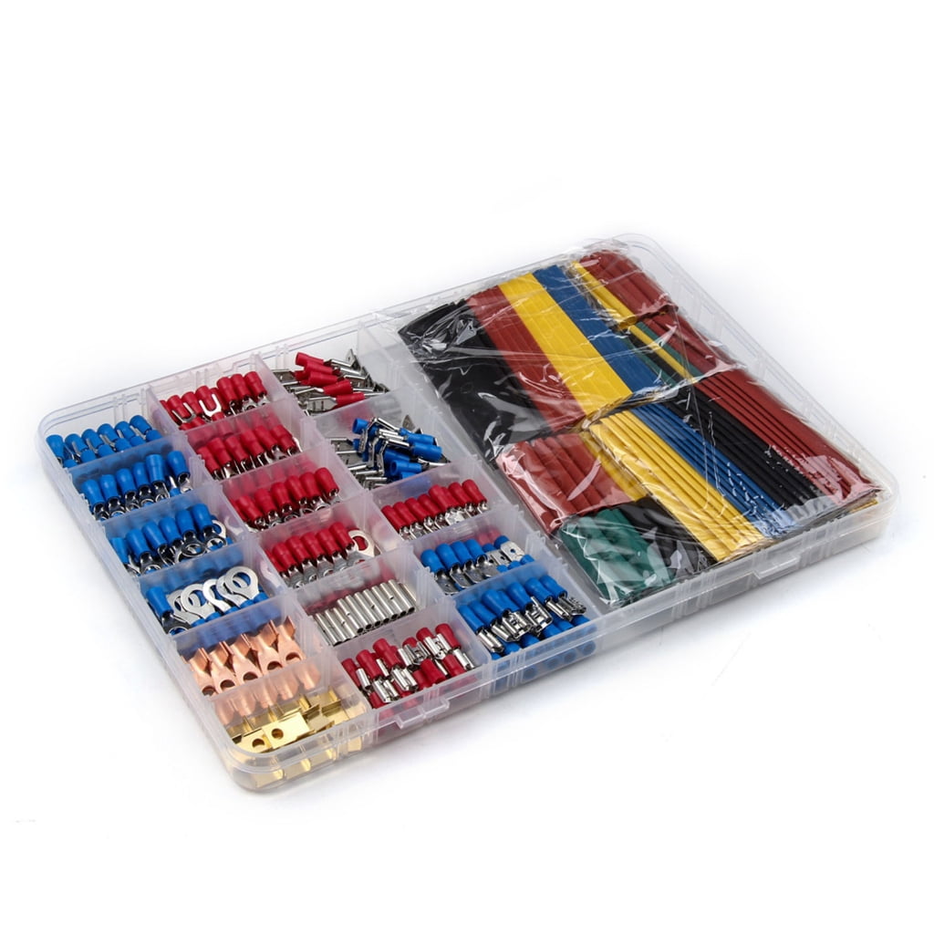 678pcs Wire terminals Set with Crimping Tool Heat Shrink Tubing Comprehensive Electrical Terminals for Secure Connection