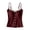 Red, variant on Weikingp Women's Ribbed Lace Square Neck Button Cami Tank Top Basic Layering Sleeveless Shirt Beige