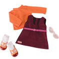 thumbnail image 1 of Our Generation Dolls Red Letter Day - Traje naranja con cuello vuelto y vestido rojo para muñeca, 18 " Our Generation BD60019Z, 1 of 2