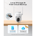 thumbnail image 5 of Koohome 4K Outdoor Security Camera, Solar/Battery, 360° Pan Tilt, Auto-Tracking, Wire-Free, Dual-Band Wi-Fi, AI Event Search, 5 of 10