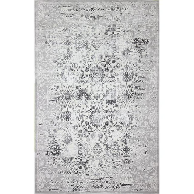 Bashian C188-BE-4X6-CP104 3 ft. 6 in. x 5 ft. 6 in. Capri Collection Contemporary Polyester Power Loom Area Rug, Beige