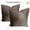 Blue-Beige, variant on AHIX 18 x 18 in Farmhouse Decorative Pillow Case, Gray Plaid, 2 Count