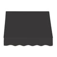 thumbnail image 2 of Awntech 4.38 Ft Dallas Retro Straight Slope Fixed Awning with Anodized Arms (52.5in x 24in x 48in), Black, 2 of 3