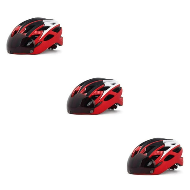 Casco de bicicleta portátil Wosthever Ajustable Rojo