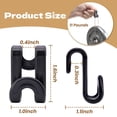 thumbnail image 6 of Clothes Hanger Connectors - 60 Pcs Multi-Level Cascading Hooks, Heavy Duty Plastic Mini Hooks for Space Saver Closet Organizer, 6 of 9