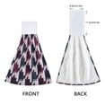 thumbnail image 3 of Haosy 2 Pack Kitchen Wash Cloths with Hanging Loops Absorbent Absorbent Quick Drying Hand Towels, Pied De Poule Pattern, 3 of 7