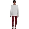thumbnail image 4 of Jolly Jammies Men's Christmas Crew Holiday Matching Family Pajamas Set, 2-Piece, Sizes S-XXL, 4 of 6