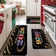 thumbnail image 4 of Happy New Year Kitchen Rug Set 2026 RAINBOW Gradient with Golden Stars Firework Design Indoor Outdoor Entrance Mats for Home Living Room Kitchen Bedroom Hallway, 4 of 10