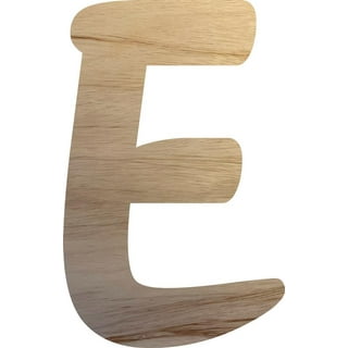 6 Inch Pine Wood Beveled Wooden Alphabet Letters for Arts