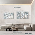 thumbnail image 4 of Elephant Stock Breezy Garden Wall Art - Horizontal Multi Panel Canvas - Living Room Wall Decor - Abstract Multi Panel - Blue And Beige Decor By Danhui Nai - 65" x 42", 4 of 8