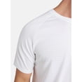 thumbnail image 2 of Athletic Works Men's Tonal Stripe Workout Shirt with Short Sleeves, Sizes XS-4XLT, 2 of 5