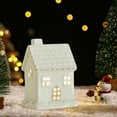 thumbnail image 6 of JVBTVB Luminous Ceramic Christmas Village Decoration with Deer & Snowman, Elegant White Ceramic House Night Light for Holiday Tabletop Decor 2025, 6 of 6