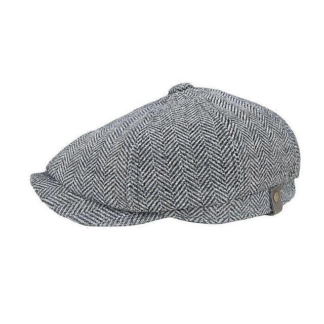 Wool New Boys Caps Men Herringbone Flat Caps by Cap Woolen Driving Hats Vintage Inspired Hat Winter