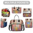 thumbnail image 2 of OBREWU Pioneer Flower Womens Lunch Box for Work,Insulated Large Pioneer Flower Lunch Bag for Women,Loncheras Para Mujer,Leakproof Adult Lunch Bag for Work,Beach,Travel,Picnic,Camping, 2 of 7