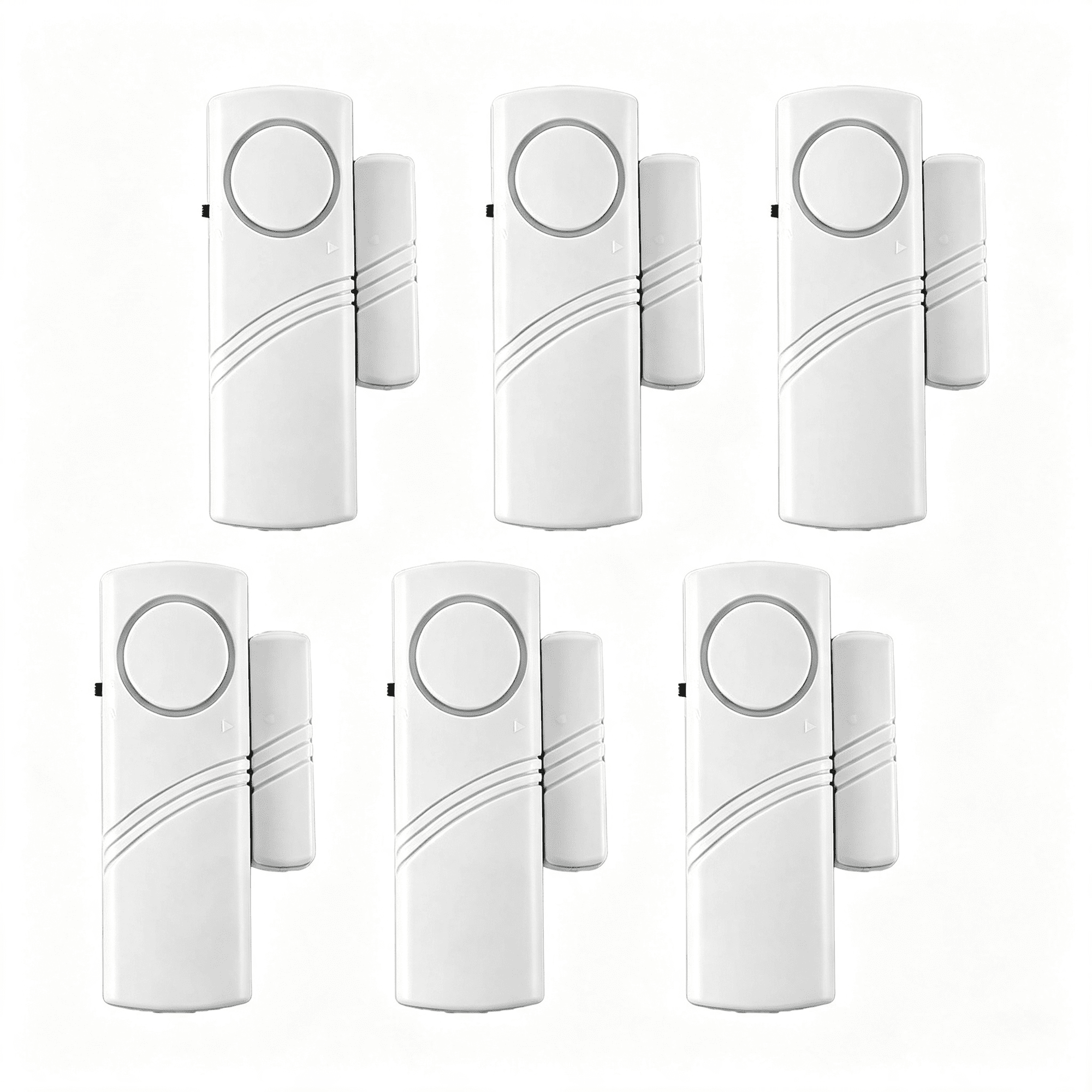 XUBIYM 6 Pack Door Window Alarm,Magnetic Burglar Alert Sensor,Loud Door Alarms for Kids Safety,Diy for Home Security,Office Protection,Shopping Store Aaa Battery