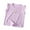 Purple, variant on Jalioing Girls Summer Shirts Ruffle Sleeve Crew Neck Ribbed Knit Tops Kids Girls Solid Color Cute Tees Blouses