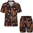 thumbnail image 3 of Sdmnsg-T Chicken And Rooster Women Pajama Set Short Sleeve Comfy Pjs Sets 2 Piece Lounge Set, 3 of 8