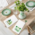 thumbnail image 6 of St. Patrick''s Day Kitchen Towel 18"x26" Green Clover Gnome Luck Shamrock Dish Towels Spring Home Kitchen Decor Hand Towels Set of 2, 6 of 6
