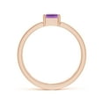 thumbnail image 2 of ANGARA Natural 0.7 Ct. Amethyst Solitaire Stackable Ring in 14K Rose Gold for Women (Ring Size: 3), 2 of 9