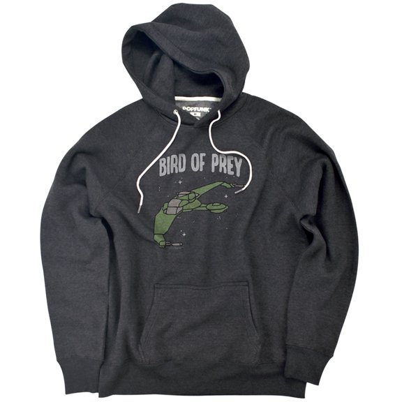 Star Trek The Bird of War Official Premium Ultrasoft Tri-Blend Hoodie (Medium) Charcoal
