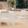 thumbnail image 6 of DuroGreen Park City 40" Square Dining Table Made With All-Weather Tangent Sustainable Lumber, High End Outdoor Dining Table, No Maintenance Patio Furniture, Easy Assembly, White with Paper Birch, 6 of 7